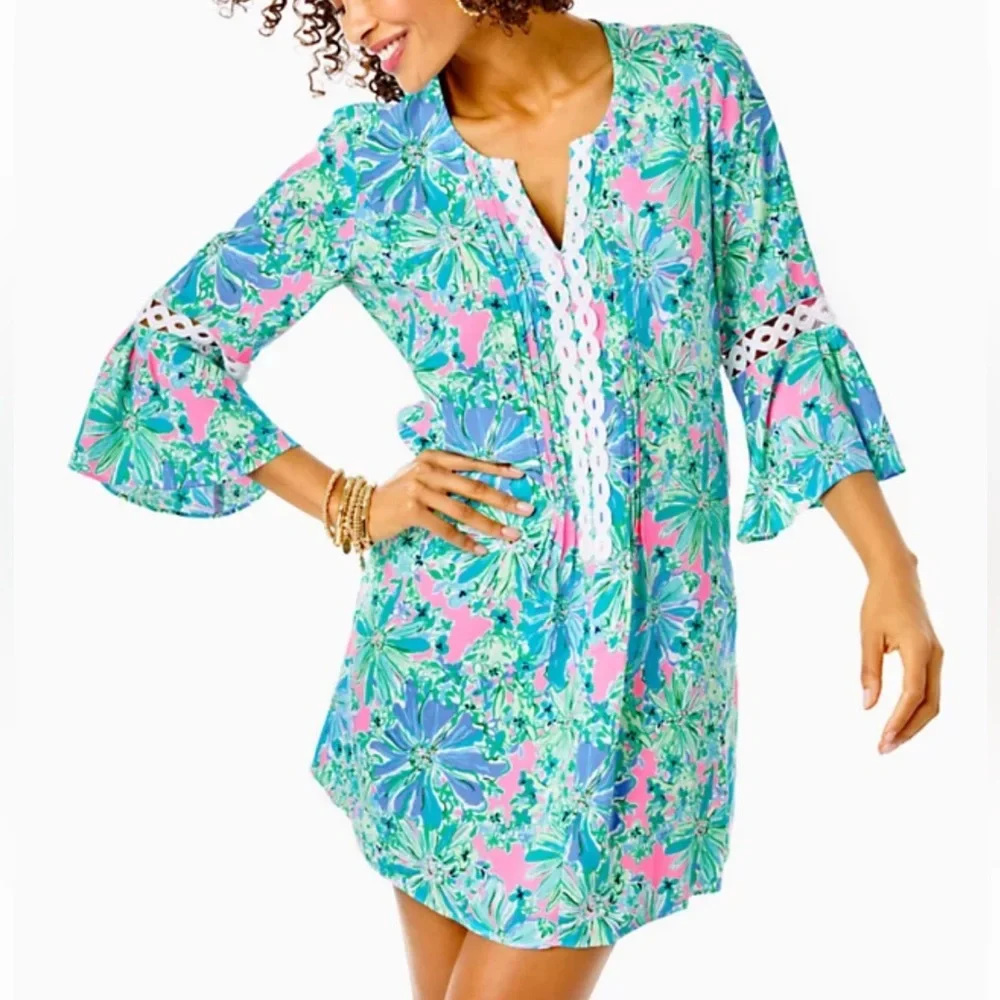Lilly Pulitzer Hollie 3/4 sleeve tunic dress - Picture 1 of 7